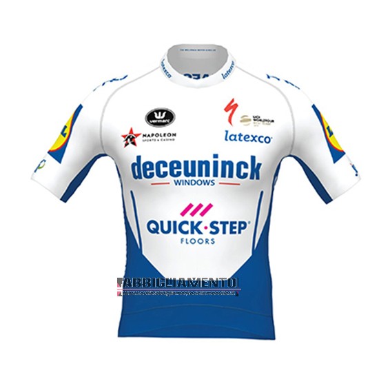 Abbigliamento Deceuninck Quick Step 2020 Manica Corta e Pantaloncino Con Bretelle Bianco Azul - Clicca l'immagine per chiudere